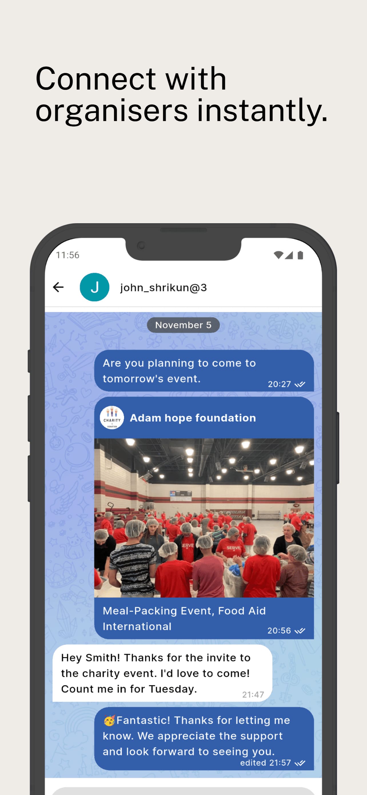 Lesuno Realtime Chat View